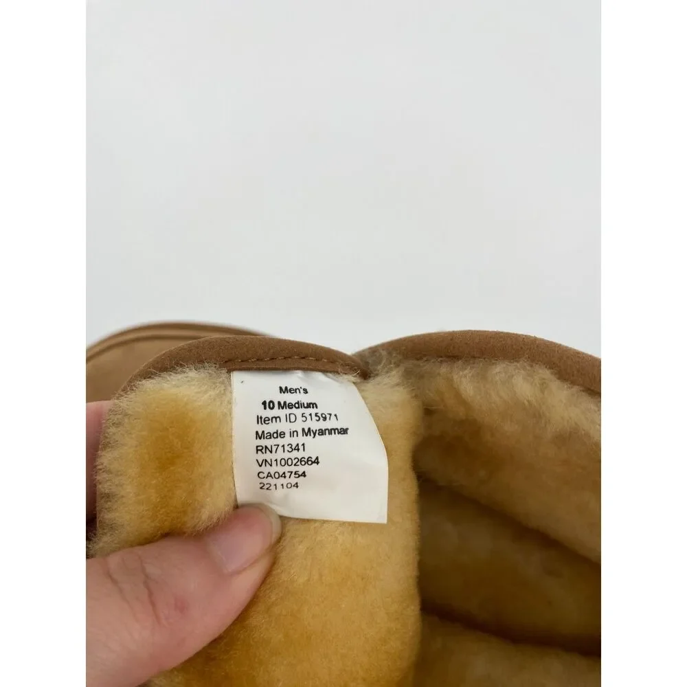 L.L. Bean Wicked Good Lodge Chukka Boots Mens 10 Med Suede Shearling Moccasin